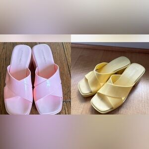 Jeffrey Campbell bubblegum jelly sandal 2 pairs